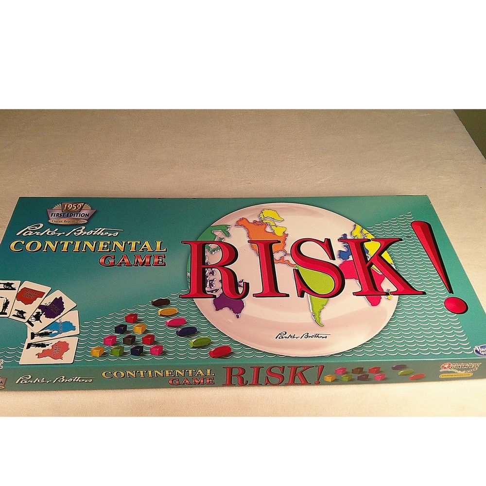 Risk Continental Game Parker Brothers 1959 First Edition Classic Reproduction
